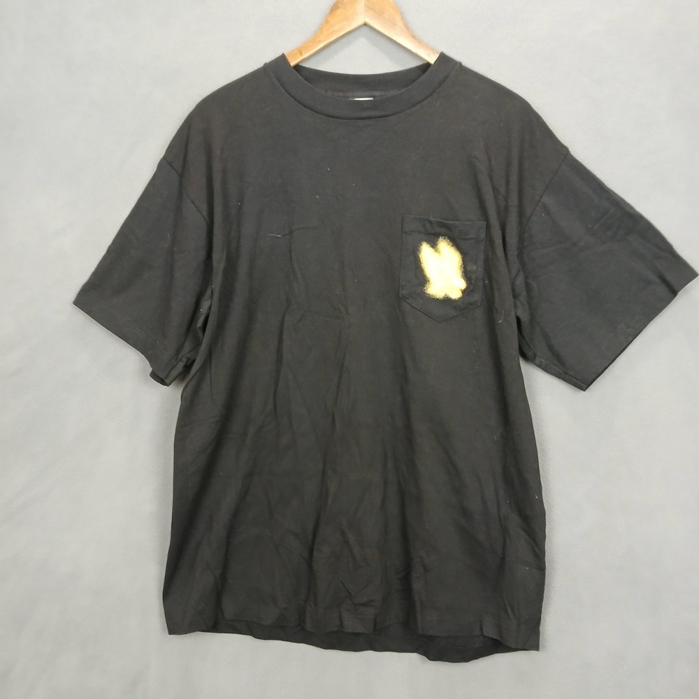 VTG 1995 American Born Winston Winners Pocket T Shirt Men XL Black Single Stitch